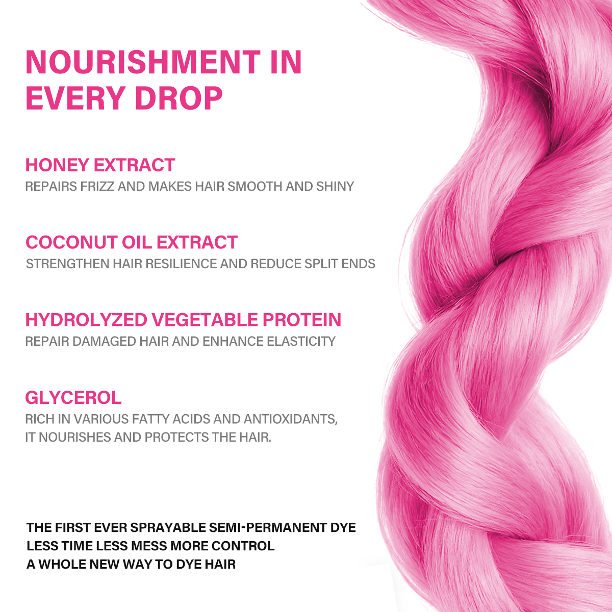 Color Hair Spray – Violet Pink Secondary image