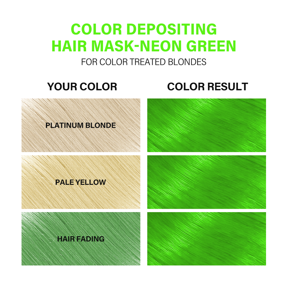 Color Depositing Hair Mask – Neon Green