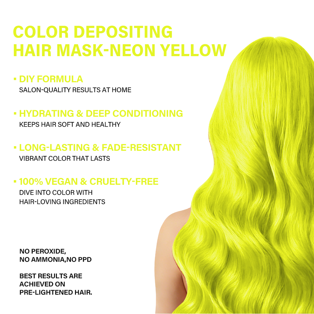 Color Depositing Hair Mask – Neon Yellow